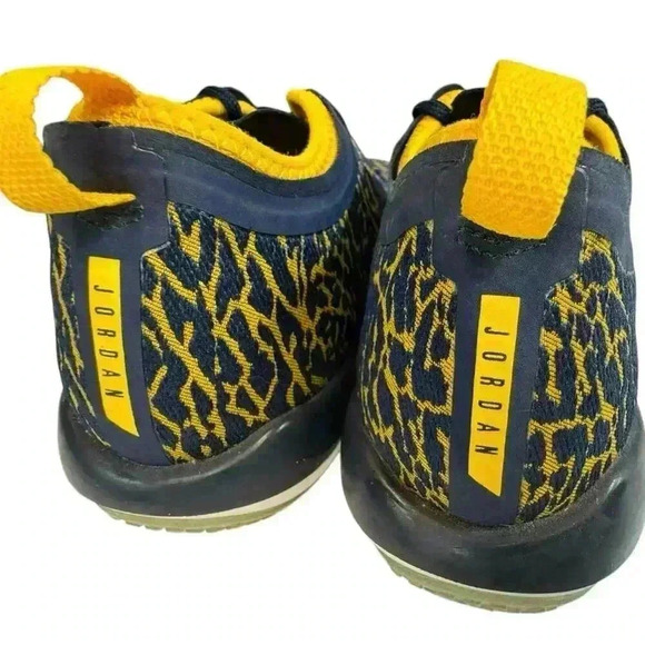 NIKE Size 8 - Jordan Trainer 1 Low Michigan 2016
Yellow / Blue Shoe - Picture 3 of 16